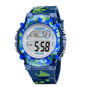 Montre enfant camouflage bleu marine